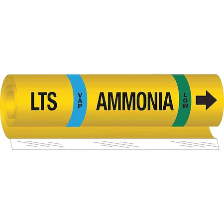 Pipe Marker, Ammonia, 26 in H, 12 in W MPN:57996