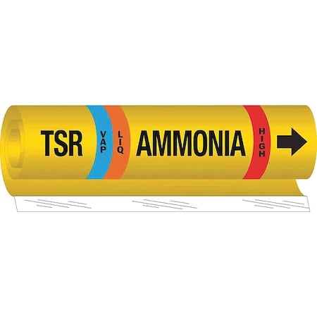 Pipe Marker, Ammonia, 26 in H, 12 in W MPN:57998