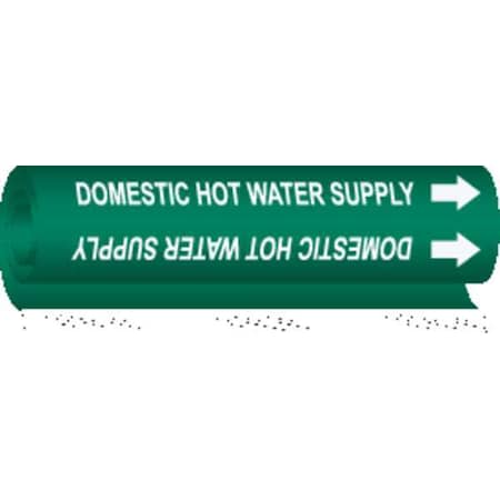Pipe Marker, Domestic Hot Water Supply, 5817-O MPN:5817-O