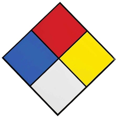 NFPA Sign, 7 1/2 in Height, 7 1/2 in Width, Diamond MPN:58502