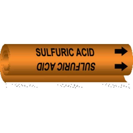 Pipe Marker, Sulfuric Acid, 5853-O MPN:5853-O