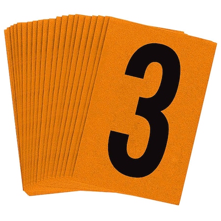 NumberLabel, 1-1/2inH, 1inW, PK25 MPN:5910-3