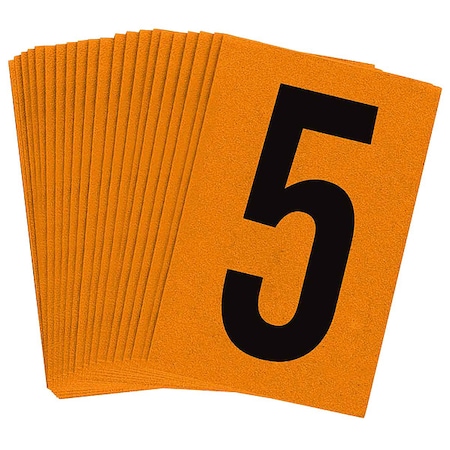 NumberLabel, 1-1/2inH, 1inW, PK25 MPN:5910-5