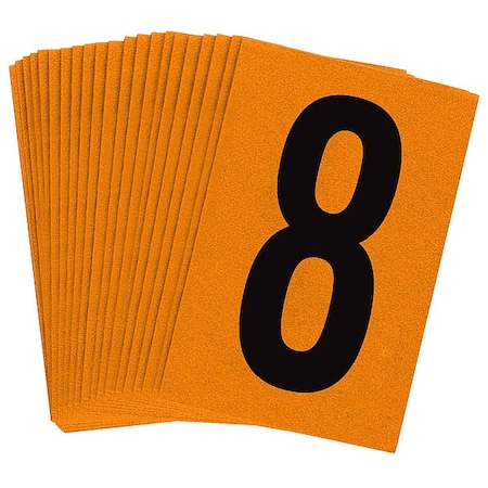 NumberLabel, 1-1/2inH, 1inW, PK25 MPN:5910-8