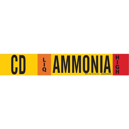 Ammonia Pipe Marker, CD, 8In and Above, 59920 MPN:59920