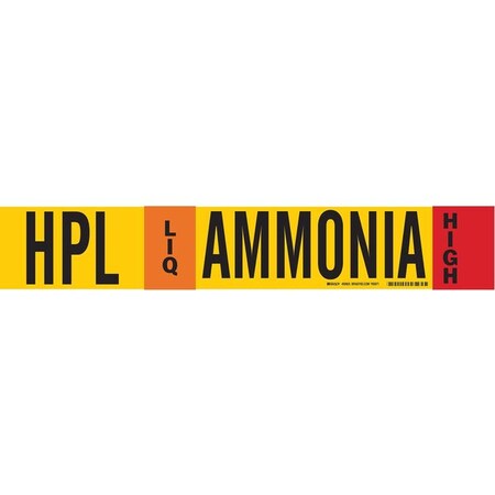 Ammonia Pipe Marker, HPL, 8In and Above, 59925 MPN:59925