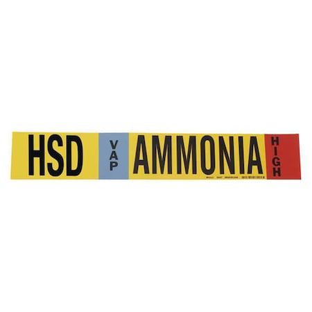 Ammonia Pipe Marker, HSD, 8In and Above, 59926 MPN:59926