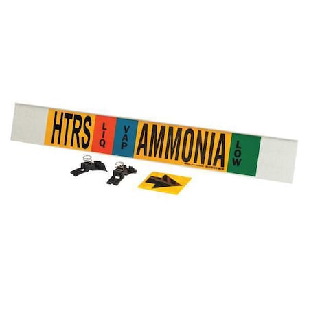 Ammonia Pipe Marker, HTRS, 8In and Above, 59929 MPN:59929