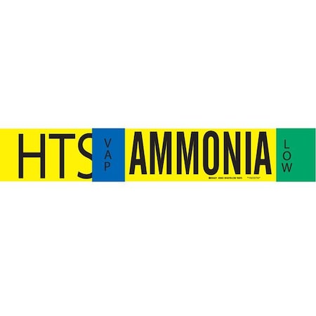 Ammonia Pipe Marker, HTS, 8In and Above, 59930 MPN:59930