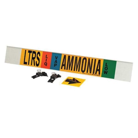 Ammonia Pipe Marker, LTRS, 8In and Above, 59934 MPN:59934