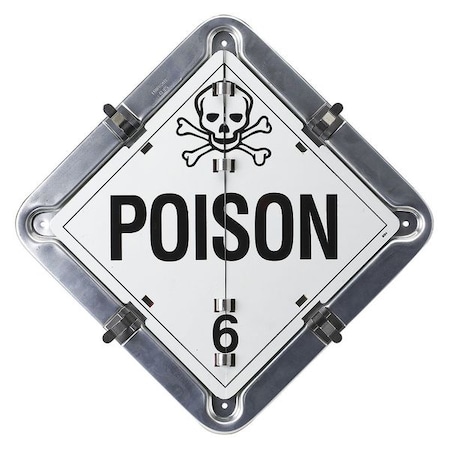 DOT Container Placard, Various DOT Classes, Aluminum, 13-5/8