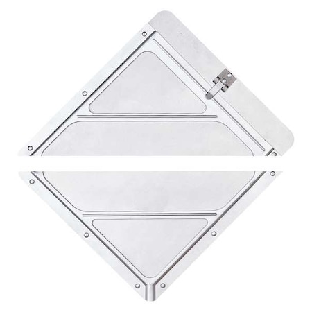 Vehicle Placard Holder, Aluminum, 10 3/4 in W x 10 3/4 in H MPN:60142