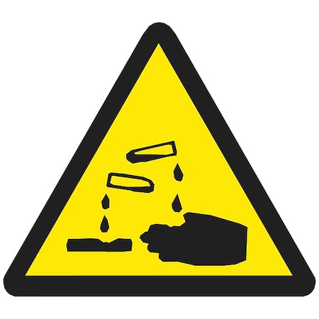 Warning Labels, 1/2inHx1/2inW, Vinyl, PK10, 60184 MPN:60184