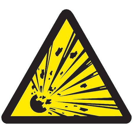 Warning Labels, 4inHx4inW, Vinyl, PK10, 60215 MPN:60215