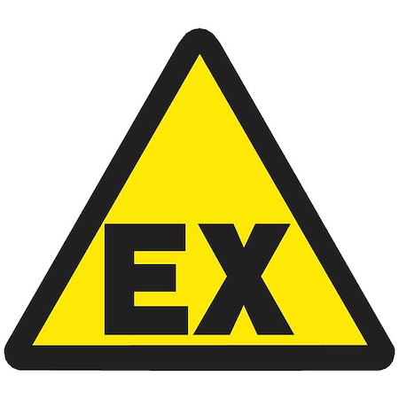 Warning Labels, 4inHx4inW, Vinyl, PK10, 60222 MPN:60222