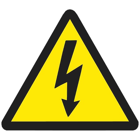 Warning Labels, 1/2inHx1/2inW, Vinyl, PK10, 60235 MPN:60235