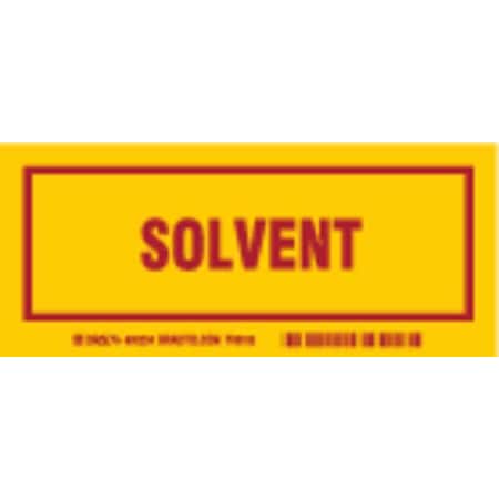 Container Label, Solvent, Polyester, 7 in W, 3 in H MPN:60254