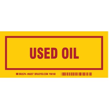 DOT Handling Label, Used Oil, Polyester, 7