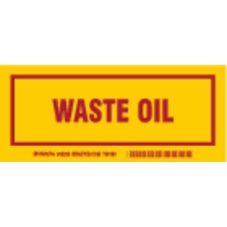 DOT Handling Label, Waste Oil, Polyester, 7
