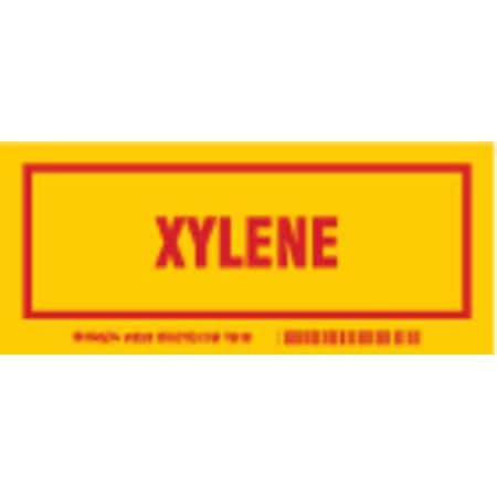 Container Label, Xylene, Polyester, 7 in W, 3 in H MPN:60260