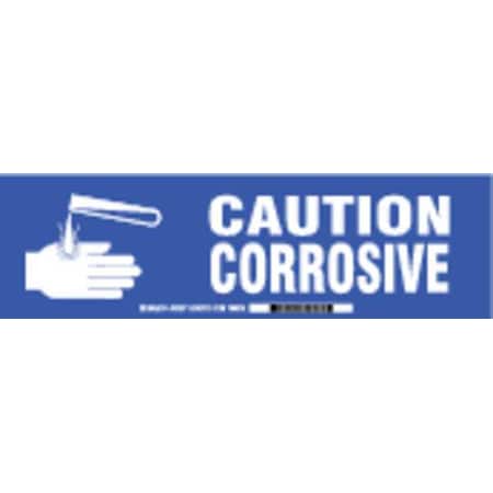 Label, 3 1/2 in H, 12 in W, Polyester, Vertical Rectangle, English, 60287 MPN:60287