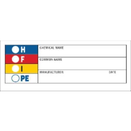 Label, 1 1/2 in Height, 3 7/8 in Width MPN:60325