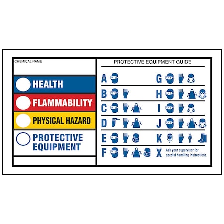 Label, 4 in Height, 7 in Width MPN:60334