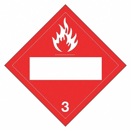 DOT Container Placard, 10-3/4