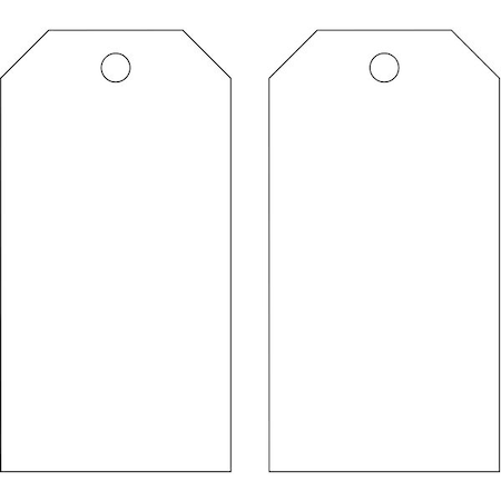 Blank Shipping Tag, Polyester, 5-3/4