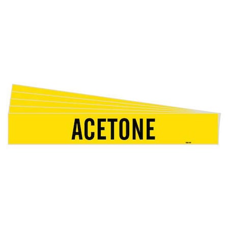Pipe Marker, Adhesive, Black, Acetone, PK5, 7000-1HV-PK MPN:7000-1HV-PK