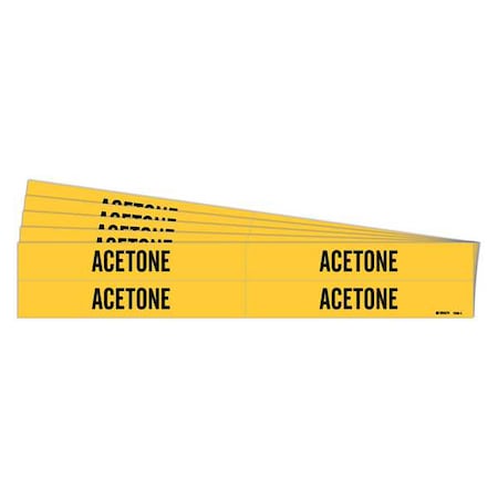 Pipe Marker, Adhesive, Black, Acetone, PK5, 7000-4-PK MPN:7000-4-PK