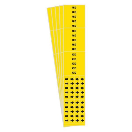 Pipe Marker, Adhesive, 2-1/4