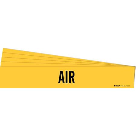 Pipe Marker, Adhesive, Black, Air, PK5, 7005-1-PK MPN:7005-1-PK