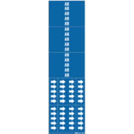 Pipe Marker, Air, Blue, 3/4 In or Less MPN:7006-3C