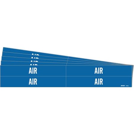 Pipe Marker, Adhesive, White, Air, PK5, 7006-4-PK MPN:7006-4-PK