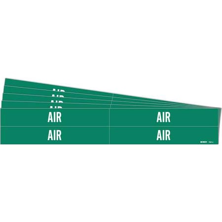 Pipe Marker, Adhesive, White, Air, PK5, 7007-4-PK MPN:7007-4-PK