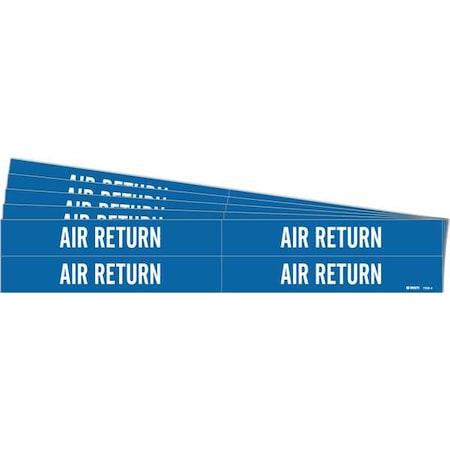 Pipe Marker, White, Air Return, PK5, 7008-4-PK MPN:7008-4-PK
