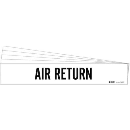 Pipe Marker, Black, Air Return, PK5, 7009-1-PK MPN:7009-1-PK