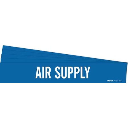 Pipe Marker, White, Air Supply, PK5, 7010-1-PK MPN:7010-1-PK