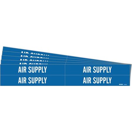 Pipe Marker, White, Air Supply, PK5, 7010-4-PK MPN:7010-4-PK