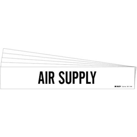 Pipe Marker, Black, Air Supply, PK5, 7011-1HV-PK MPN:7011-1HV-PK
