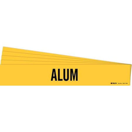 Pipe Marker, Adhesive, Black, Alum, PK5, 7013-1HV-PK MPN:7013-1HV-PK