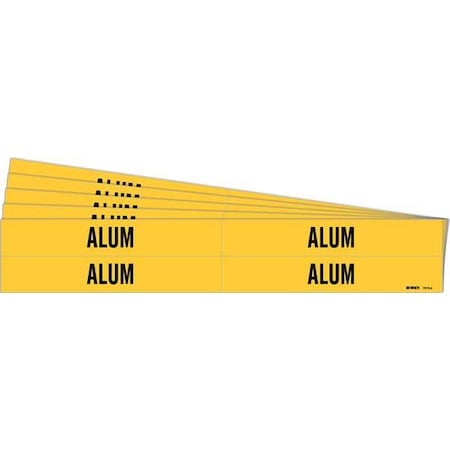 Pipe Marker, Adhesive, Black, Alum, PK5, 7013-4-PK MPN:7013-4-PK