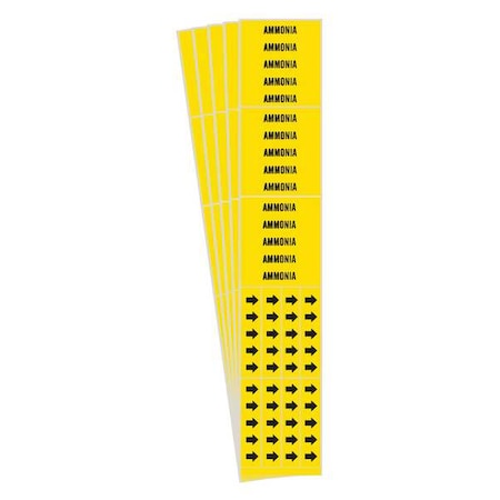Pipe Marker, Adhesive, 2-1/4