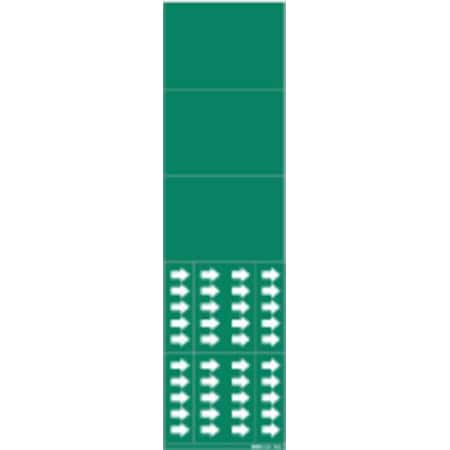 Pipe Marker, (Blank), Green, 3/4 In or Less MPN:7022-3C