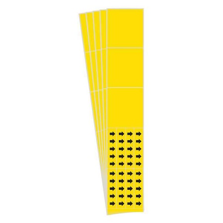 Pipe Marker, Adhesive, Black, No Legend, PK5, 7025-3C-PK MPN:7025-3C-PK