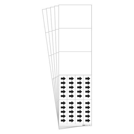Pipe Marker, Adhesive, Black, No Legend, PK5, 7026-3C-PK MPN:7026-3C-PK