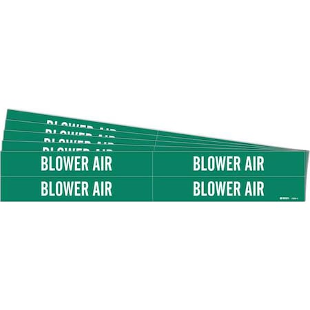 Pipe Marker, White, Blower Air, PK5, 7029-4-PK MPN:7029-4-PK
