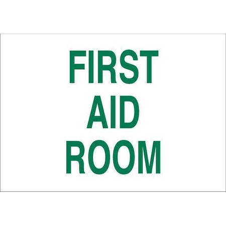 First Aid Room, 10 in x 14 in, Rectangle, Fiberglass, 70347 MPN:70347