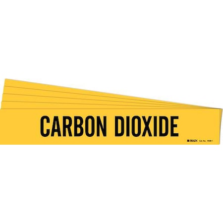 Pipe Marker, Black, Carbon Dioxide, PK5, 7038-1-PK MPN:7038-1-PK